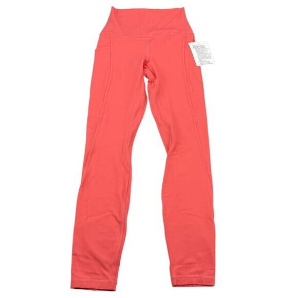 Lululemon Align High-Rise Pant with Pockets 25" Nulu Size 2 In Pale Raspberry - Picture 4 of 10